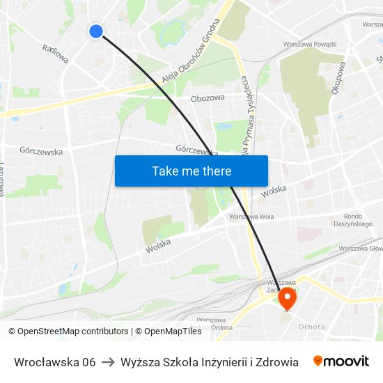 Wrocławska 06 to Wyższa Szkoła Inżynierii i Zdrowia map