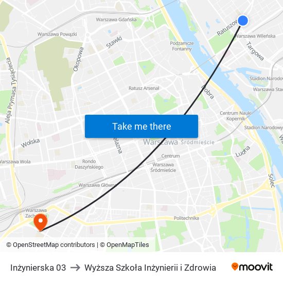 Inżynierska 03 to Wyższa Szkoła Inżynierii i Zdrowia map