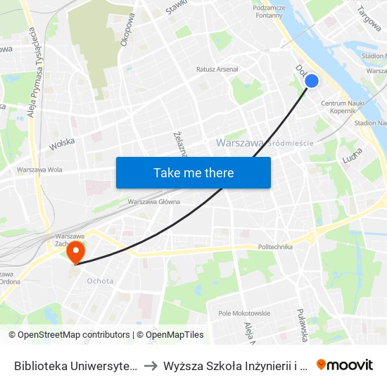 Biblioteka Uniwersytecka to Wyższa Szkoła Inżynierii i Zdrowia map