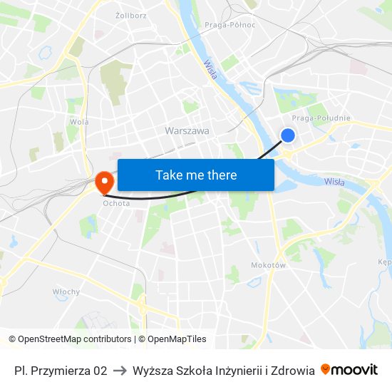 Pl. Przymierza to Wyższa Szkoła Inżynierii i Zdrowia map