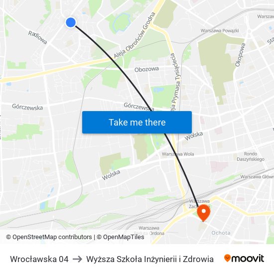 Wrocławska 04 to Wyższa Szkoła Inżynierii i Zdrowia map