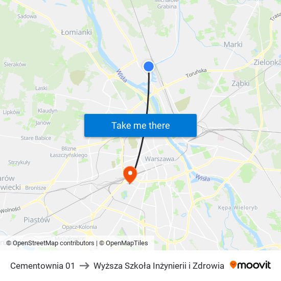 Cementownia 01 to Wyższa Szkoła Inżynierii i Zdrowia map