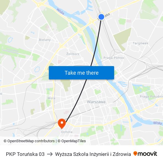 PKP Toruńska 03 to Wyższa Szkoła Inżynierii i Zdrowia map