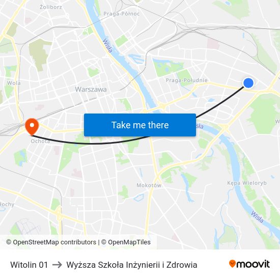 Witolin 01 to Wyższa Szkoła Inżynierii i Zdrowia map