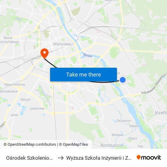 Ośrodek Szkoleniowy to Wyższa Szkoła Inżynierii i Zdrowia map