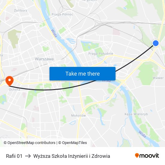 Rafii to Wyższa Szkoła Inżynierii i Zdrowia map