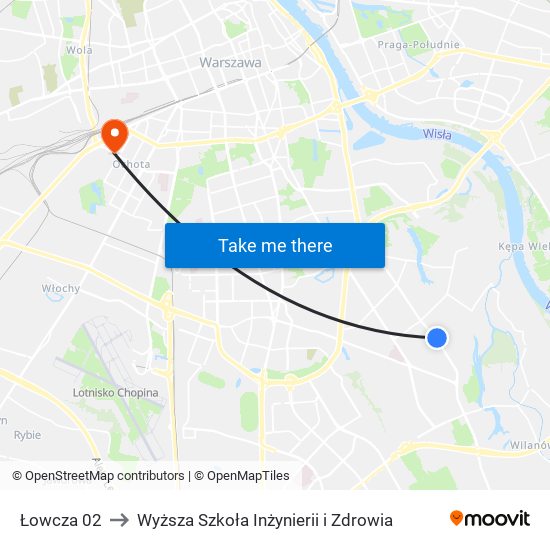 Łowcza 02 to Wyższa Szkoła Inżynierii i Zdrowia map