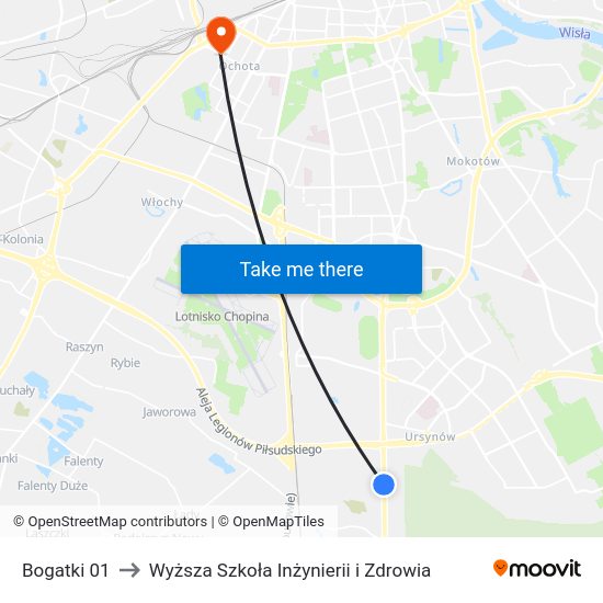 Bogatki to Wyższa Szkoła Inżynierii i Zdrowia map