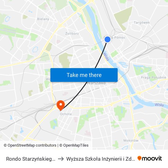 Rondo Starzyńskiego 01 to Wyższa Szkoła Inżynierii i Zdrowia map