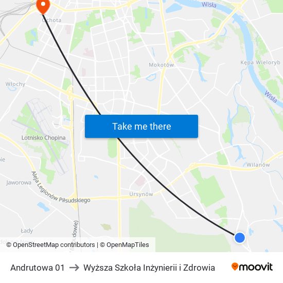 Andrutowa 01 to Wyższa Szkoła Inżynierii i Zdrowia map