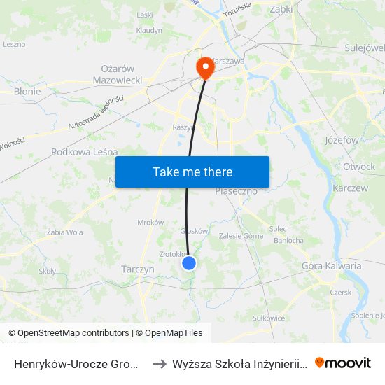 Henryków-Urocze Gromadzka 01 to Wyższa Szkoła Inżynierii i Zdrowia map