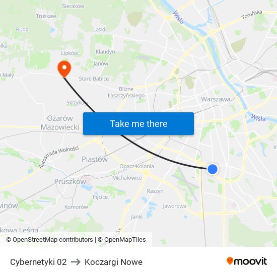 Cybernetyki to Koczargi Nowe map