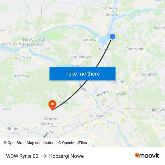 WDW Rynia 02 to Koczargi Nowe map