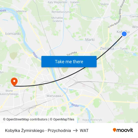 Kobyłka Żymirskiego - Przychodnia to WAT map