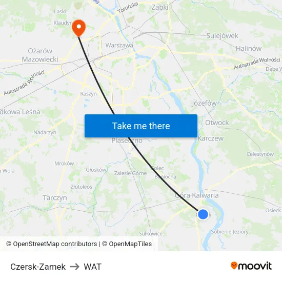 Czersk - Zamek to WAT map