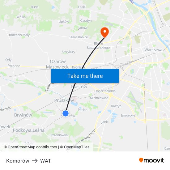 Komorów to WAT map