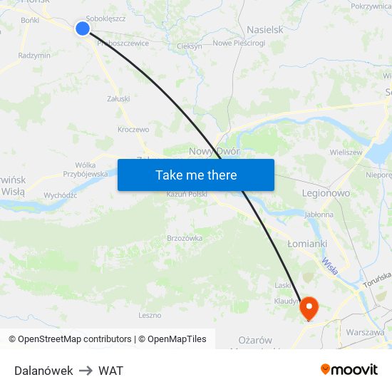 Dalanówek to WAT map