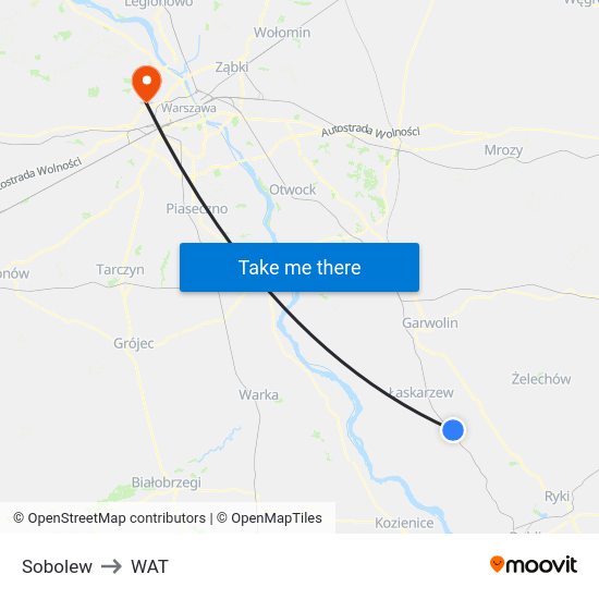 Sobolew to WAT map