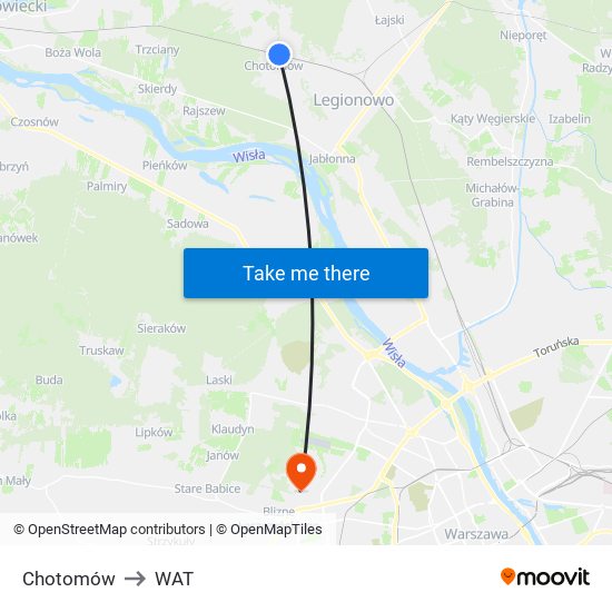 Chotomów to WAT map