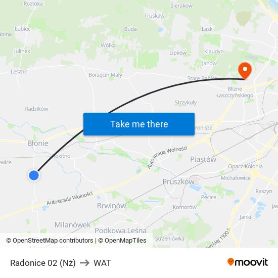 Radonice 02 (Nż) to WAT map