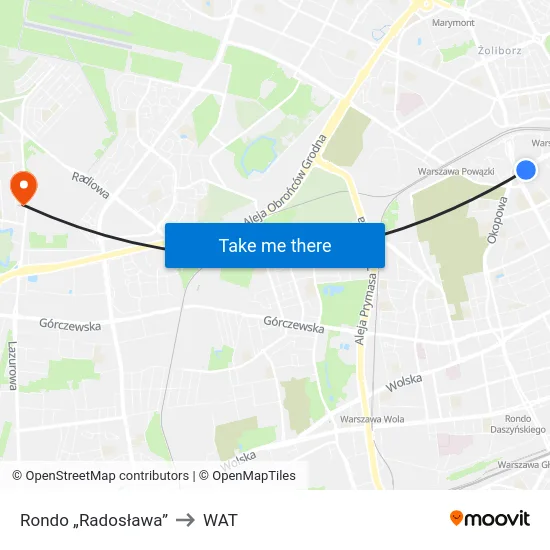 Rondo „Radosława” to WAT map