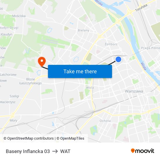 Baseny Inflancka 03 to WAT map