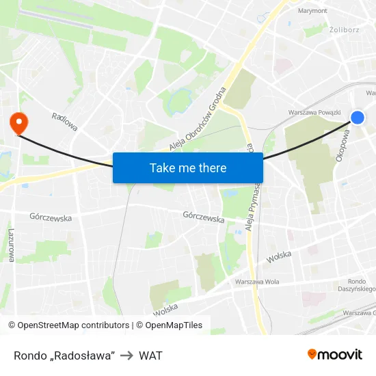 Rondo „Radosława” to WAT map