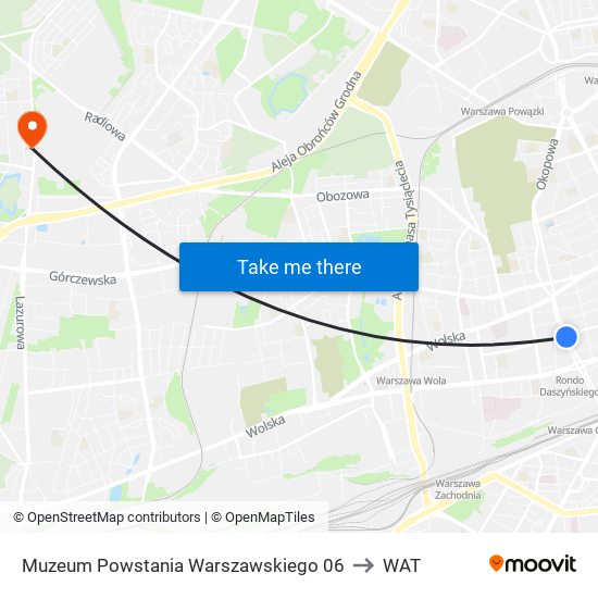 Muzeum Powstania Warszawskiego 06 to WAT map