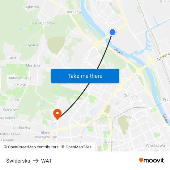 Świderska to WAT map