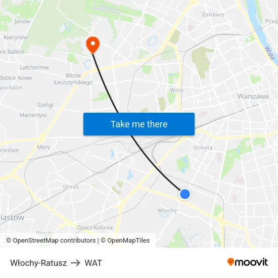 Włochy - Ratusz to WAT map