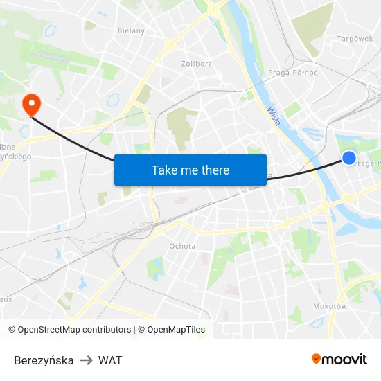 Berezyńska to WAT map