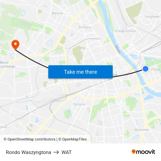 Rondo Waszyngtona to WAT map