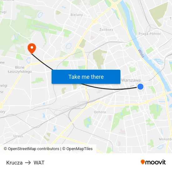 Krucza to WAT map