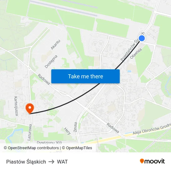 Piastów Śląskich to WAT map