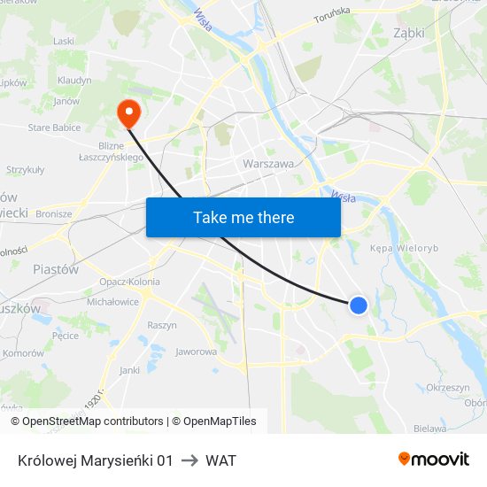 Królowej Marysieńki to WAT map