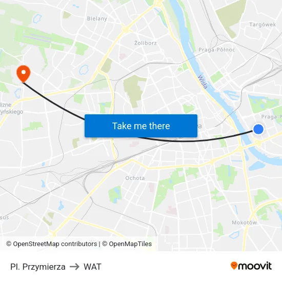 Pl. Przymierza to WAT map