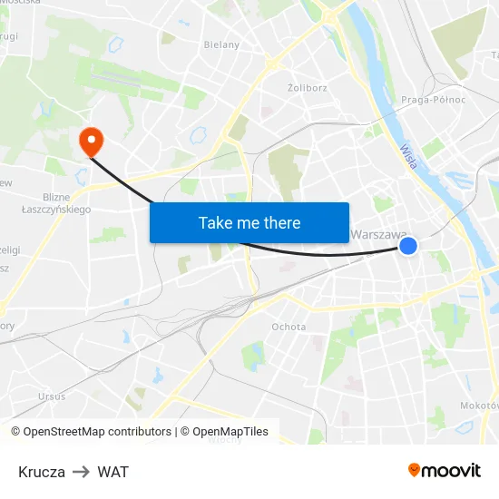 Krucza to WAT map