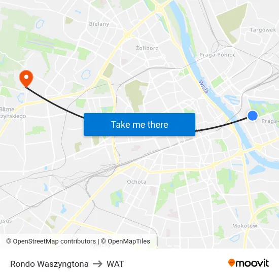 Rondo Waszyngtona to WAT map