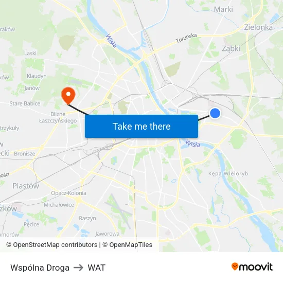 Wspólna Droga to WAT map