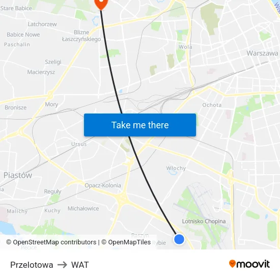 Przelotowa to WAT map