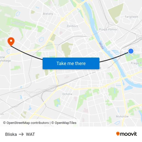 Bliska to WAT map
