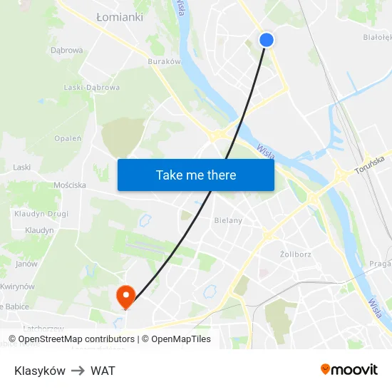 Klasyków to WAT map