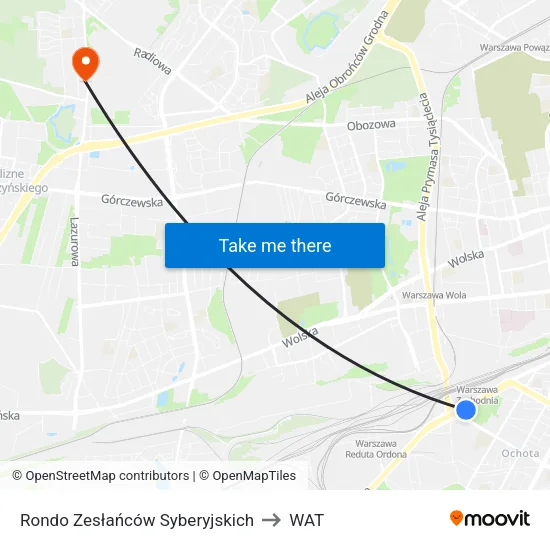 Rondo Zesłańców Syberyjskich to WAT map