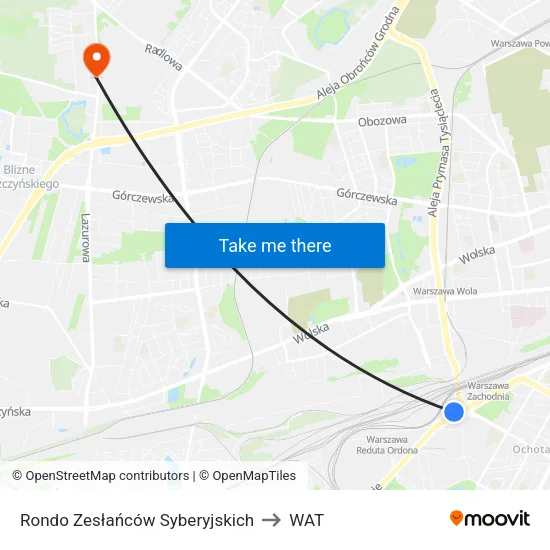 Rondo Zesłańców Syberyjskich to WAT map