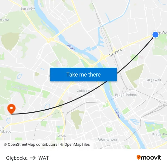 Głębocka to WAT map