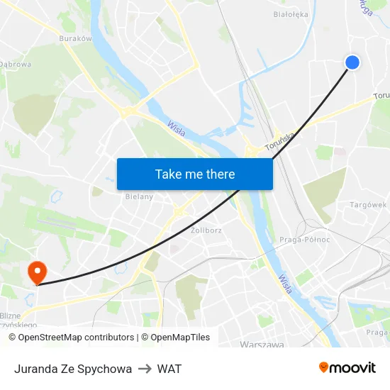 Juranda Ze Spychowa to WAT map