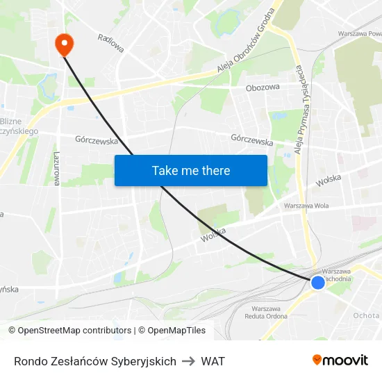 Rondo Zesłańców Syberyjskich to WAT map