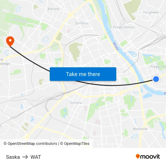 Saska to WAT map