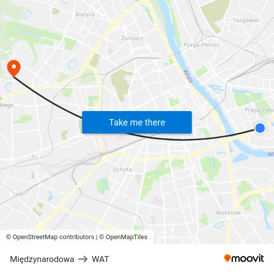 Międzynarodowa to WAT map