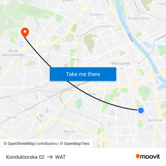 Konduktorska to WAT map